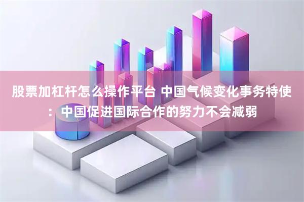 股票加杠杆怎么操作平台 中国气候变化事务特使：中国促进国际合作的努力不会减弱