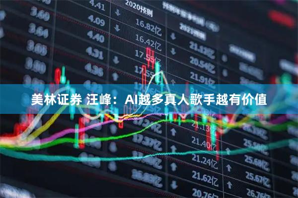 美林证券 汪峰：AI越多真人歌手越有价值