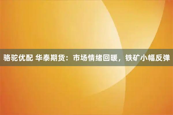 骆驼优配 华泰期货：市场情绪回暖，铁矿小幅反弹
